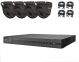 HiLook By Hikvision 5MP 4CH DVR-204U-K1 4 X Outdoor HD Eyeball Cameras CCTV System KIT 4TB Grey