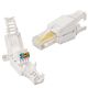 RJ45 Modular Plug, Toolless Connector Cat5/5e/6 Cables 1 Pack
