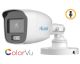 Hilook THC-B159-MS(3.6mm) 3K 5 MP ColorVu Mini Bullet Camera TVI/AHD/CVI/CVBS AOC Metal - White