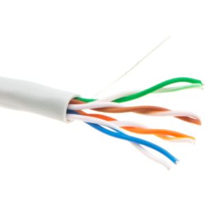 PACE Cat5e UTP 4 pair Solid Copper Indoor CCTV/Networking Indoor Cable 305m - White