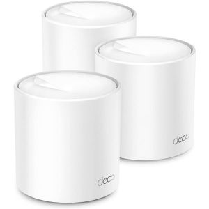 TP-Link Deco X50 AX3000 Whole Home AI-Driven Mesh Wi-Fi 6 System, Dual-Band with Gigabit Ports Pack of 3 