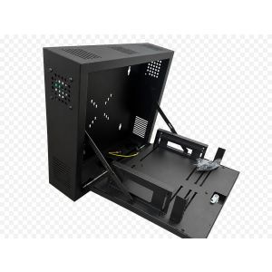 AVA Lockable DVR/NVR Box Removable Lid With Fan 18 Inch -Black 