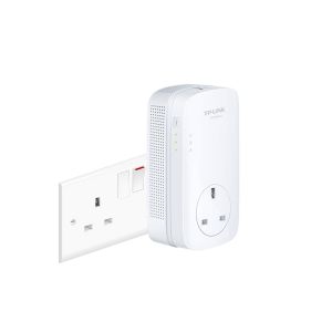 TP-LINK TL-PA9020P AV2000 2-Port Gigabit Passthrough Powerline Singel Adapter UK
